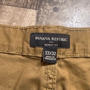 Banana Republic Skinny Fit Pants - Khaki 33x32